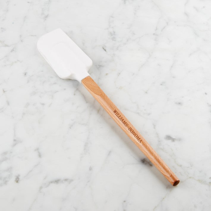 Round Silicone Spatula with Wooden Handle - Oikos